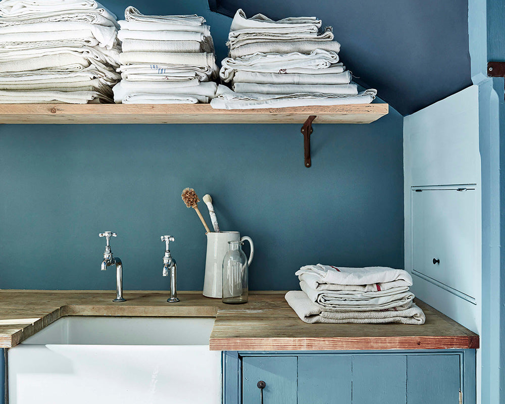 Little Greene Etruria 326 Paint in detail in a kitchen