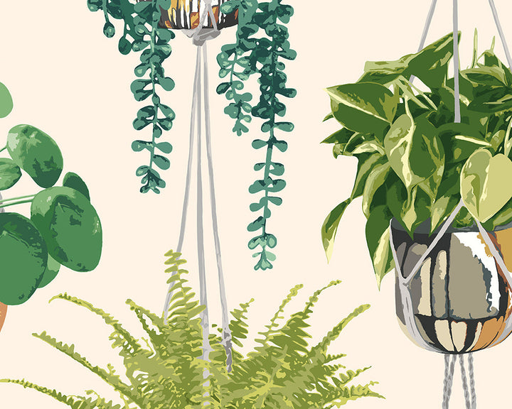 OHPOPSI Houseplant Wallpaper