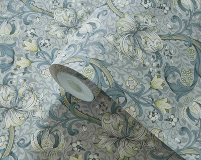 Clarke & Clarke collaboration with William Morris Golden Lily Wallpaper