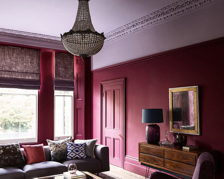 Paint & Paper Library Grenache paint in living room