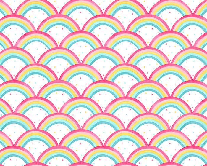 Harlequin Rainbow Brights Cherry/Blossom/Pineapple/Sky 112645 Wallpaper