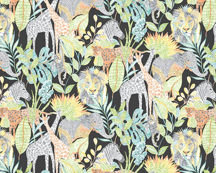 Harlequin Into the Wild Midnight Jungle 112649 Wallpaper