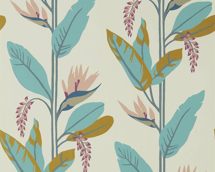 Harlequin Llenya Blush/Harbour/Gold 112239 Wallpaper