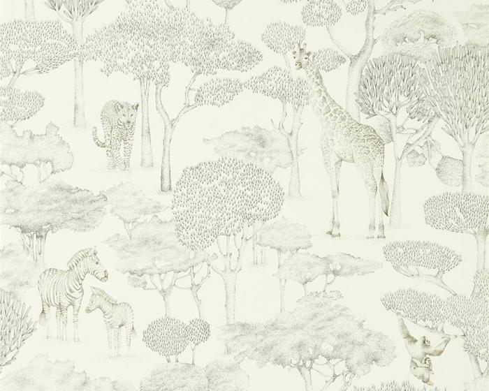 Harlequin Shamwari Chalk/Slate 112243 Wallpaper