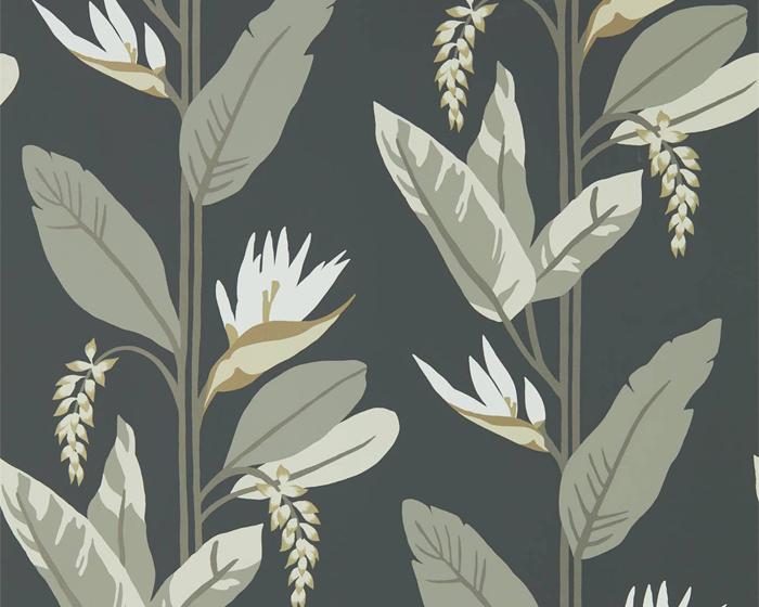 Harlequin Llenya Jet/Stone/Gold 112256 Wallpaper