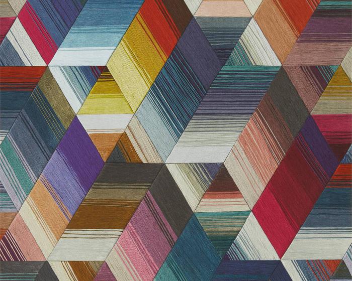 Harlequin Arccos Cerise/Neptune/Teal 111969 Wallpaper