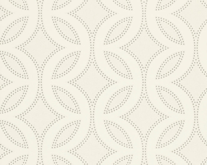 Harlequin Caprice Chalk Pearl and Silver Wallpaper