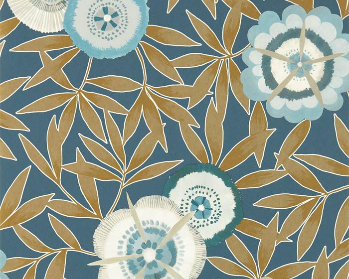 Harlequin Komovi Midnight/Gold 112160 Wallpaper