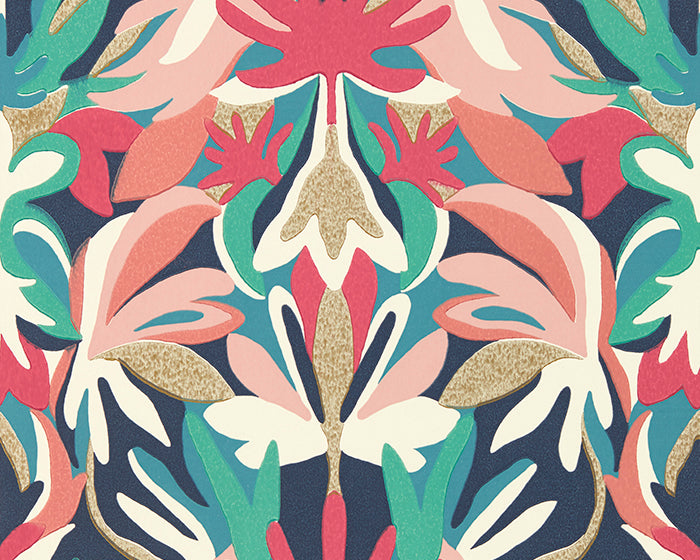Harlequin Melora Brazilian Rosewood/Ink/Amazonia Wallpaper