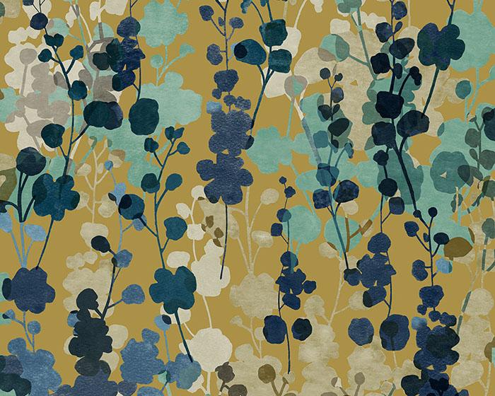 OHPOPSI Blossom Royal Mustard Wallpaper JRD50126W