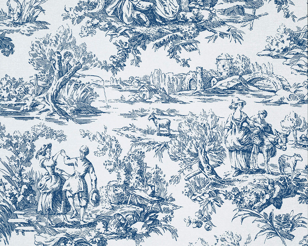 Little Greene Lovers' Toile Wallpaper