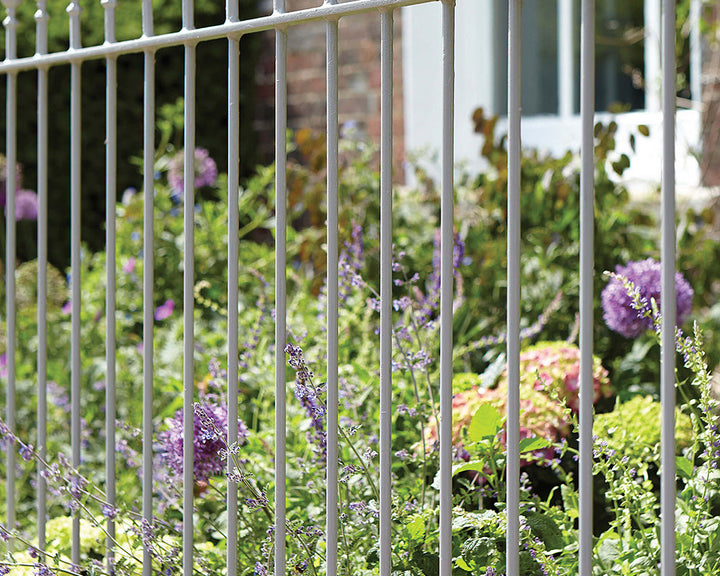 Little Greene Lead Colour 117 Paint on metal railings