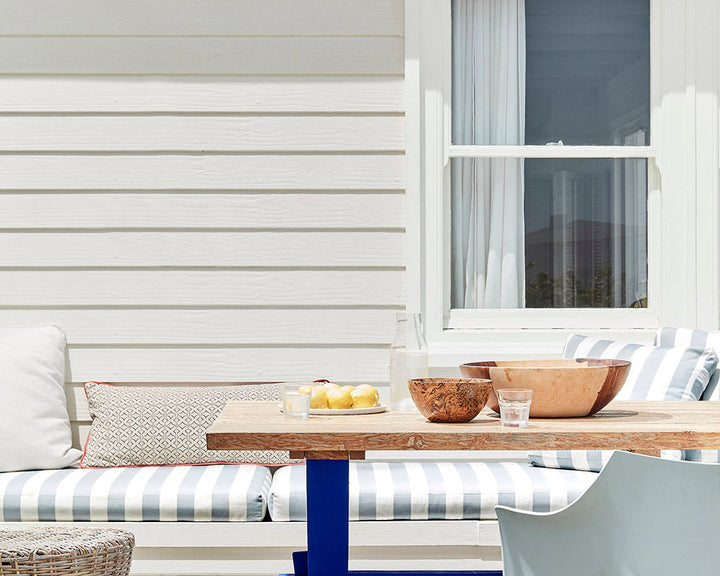 Little Greene Linen Wash 33 Paint on exterior cladding