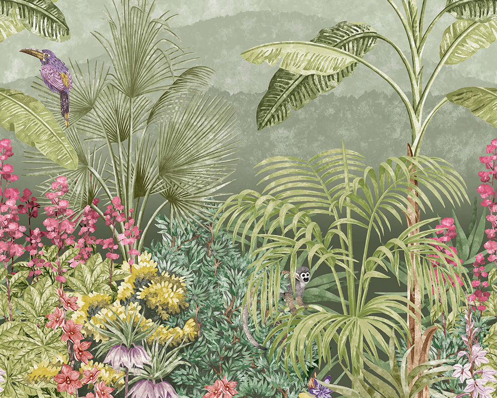 tropical rainforest wallpaper uk