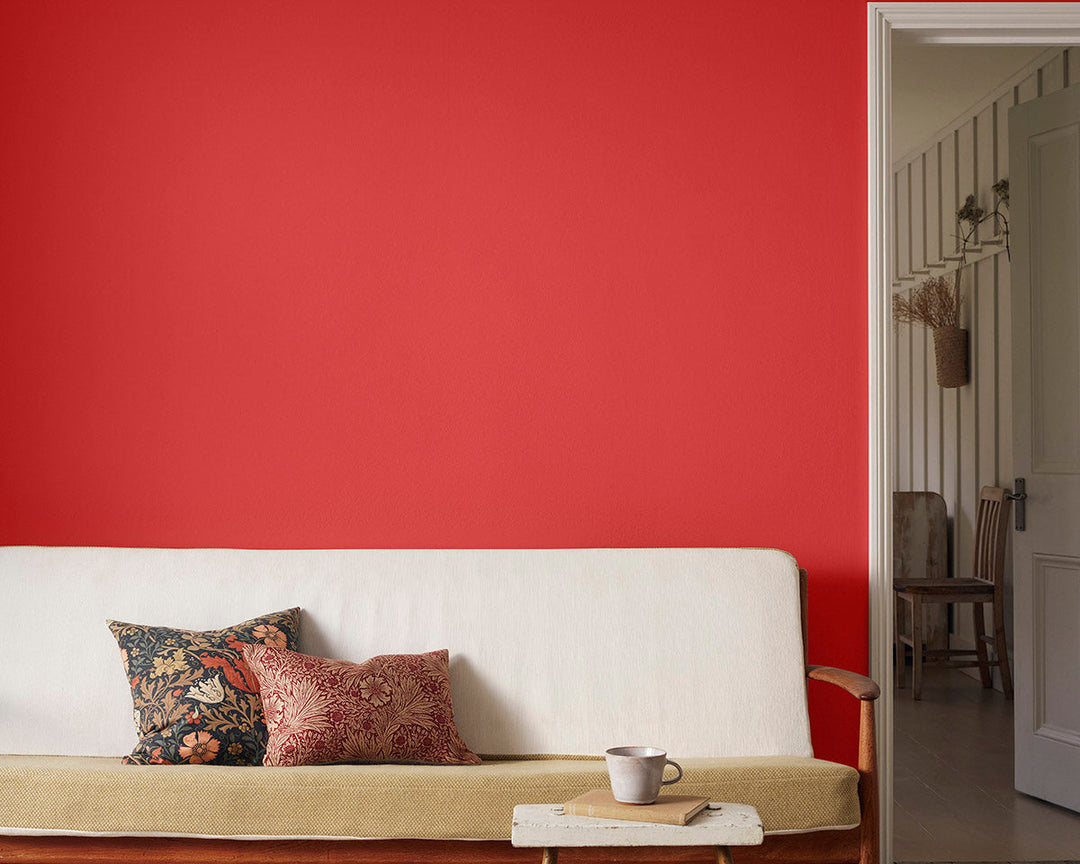 Morris & Co Strawberry Thief Paint in Room