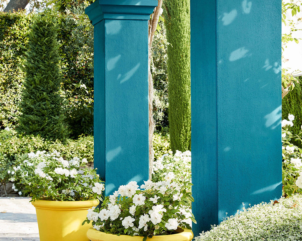 Little Greene Marine Blue 95 Paint on a exterior