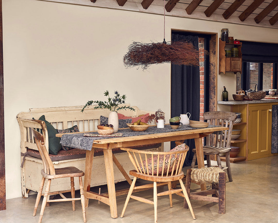 Morris & Co Pearwood Paint in Dining Room