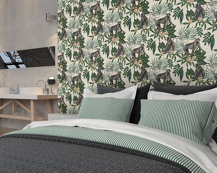 OHPOPSI Morris Cream Wallpaper WLD53108W in Room
