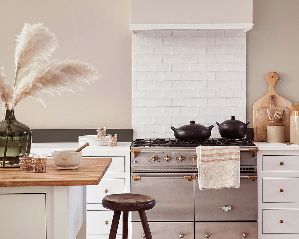 Little Greene Mushroom 142 Paint on kitchen walls