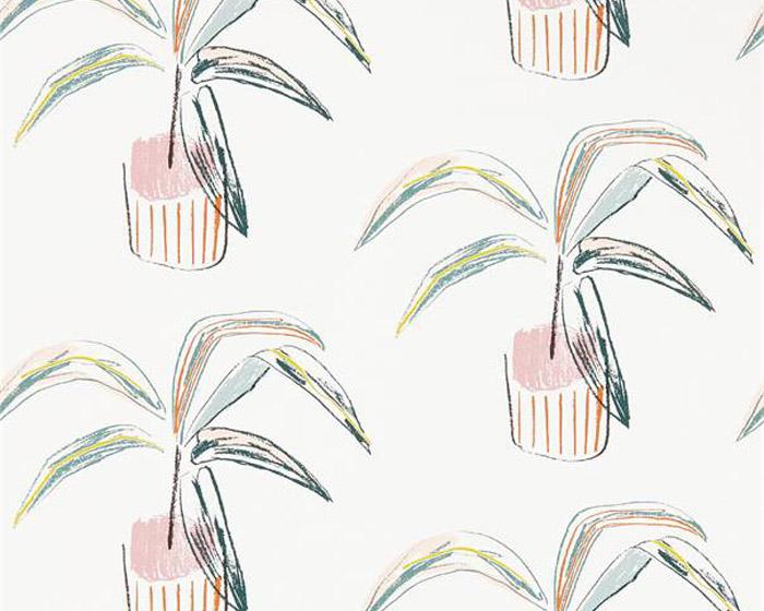 Scion Crassula Blush/Mint 111992 Wallpaper