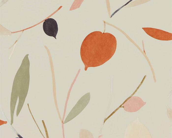 Scion Oxalis Spice/Raffia 111996 Wallpaper