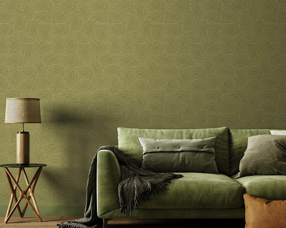 OHPOPSI Venation Wallpaper with tonal furnishings