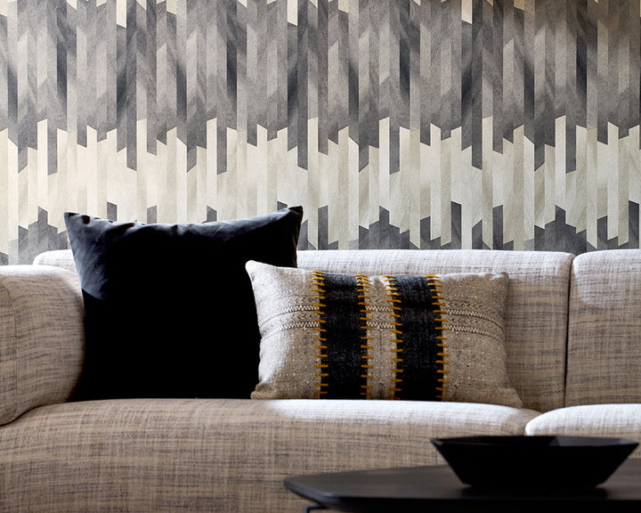 OHPOPSI Strata Wallpaper on a wall
