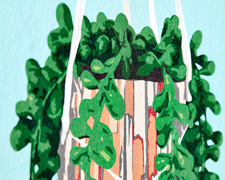 OHPOPSI Houseplant Wallpaper marcrame pot details