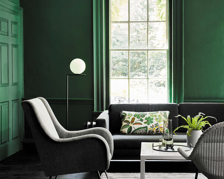 Little Greene Puck 298 Paint in a living room