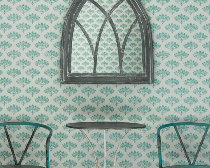 Barneby Gates Peacock in Teal Wallpaper BG1300101