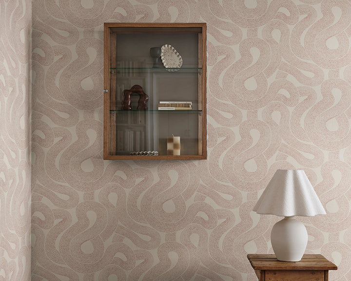 Sandberg Zen Wallpaper in terracotta