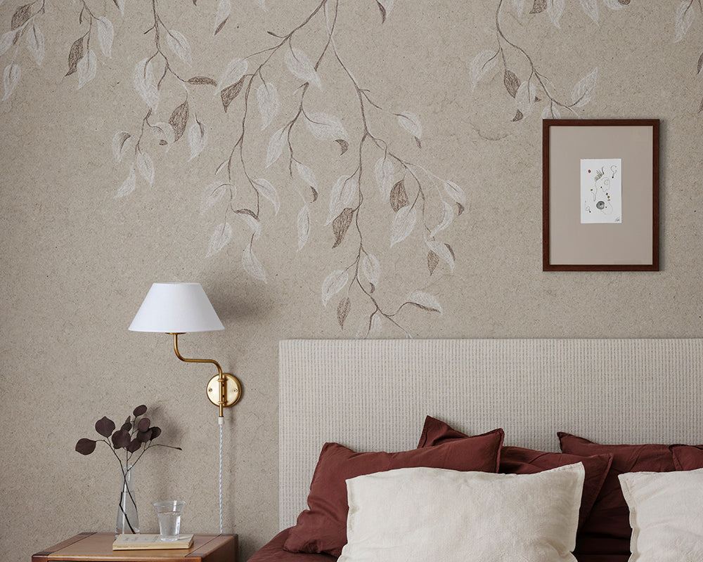 Sandberg Liselund Wallpaper in a bedroom