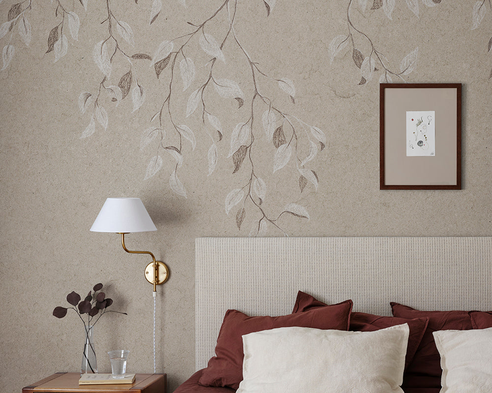 Sandberg Liselund Wallpaper in a bedroom