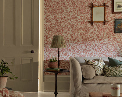 Morris & Co Emery's Willow Wallpaper in a living space