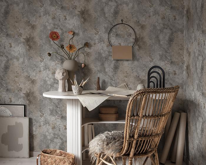 Sandberg Rost Gold Wallpaper 215-51 on Wall