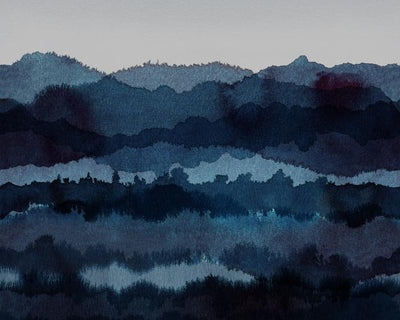 Sandberg Midnatt Dark Blue 637-04 Wallpaper