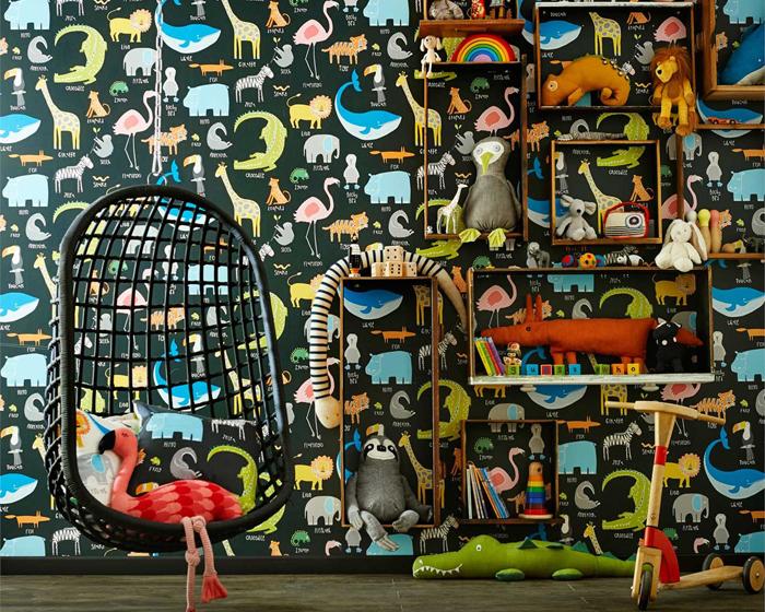 Scion Animal Magic Tutti Frutti/Chalk 111287 Wallpaper