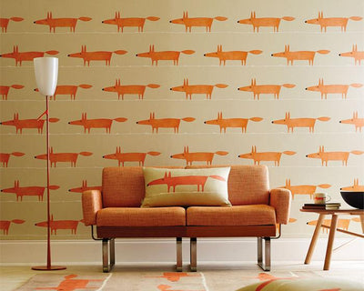 Scion Mr Fox Ginger 110847 Wallpaper