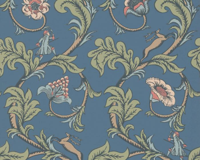 Little Greene Stag Trail Juniper 0293ASISLAN Wallpaper