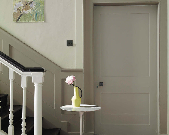 Little Greene North Brink Grey 291 Paint on hallway walls