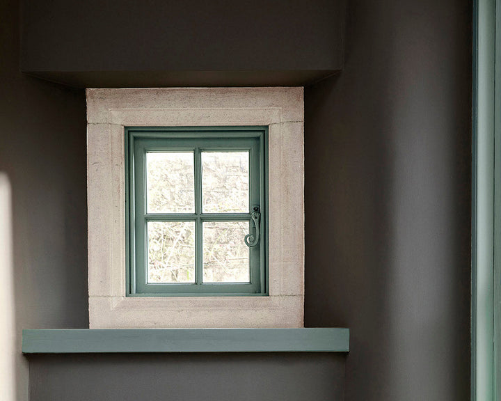 Little Greene Livid 263 Paint on a window frame