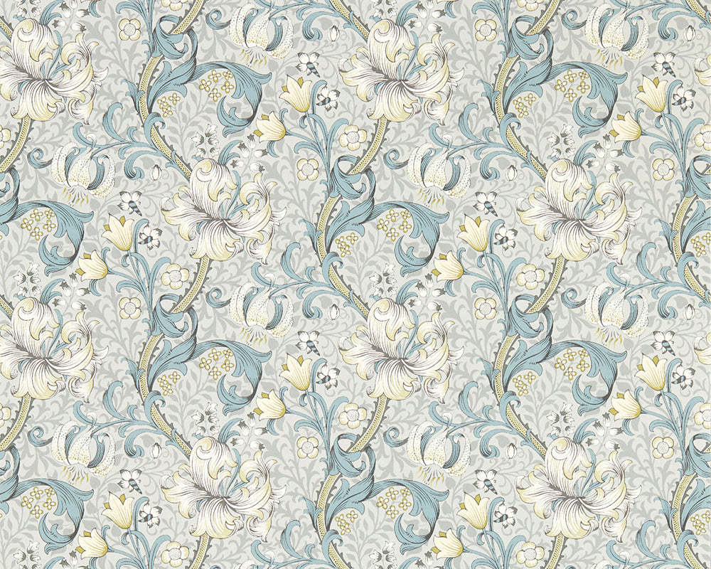 Clarke & Clarke Collaboration with William Morris Golden Lily Wallpaper