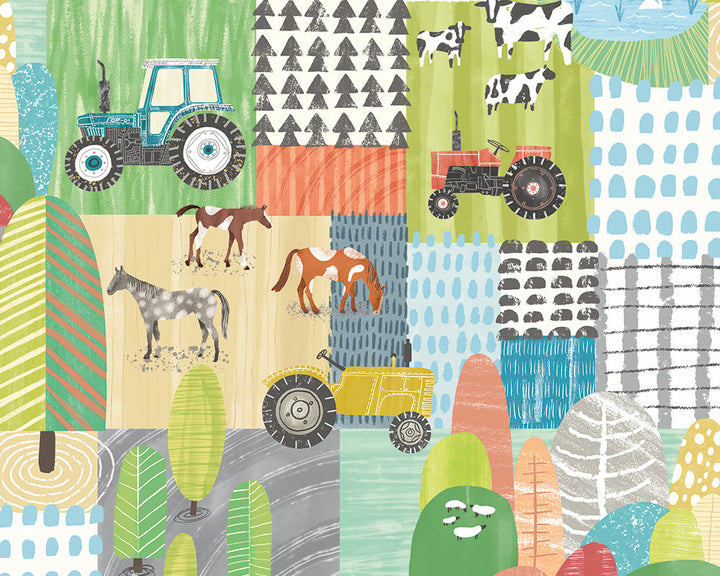 OHPOPSI Down On The Farm Wallpaper