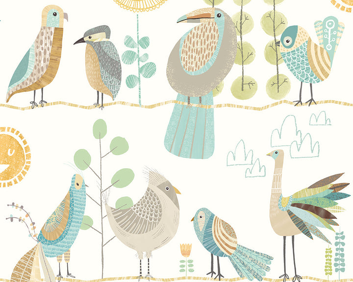 OHPOPSI Feather Fandango Wallpaper