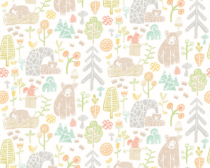 OHPOPSI Honeywood Bears Wallpaper