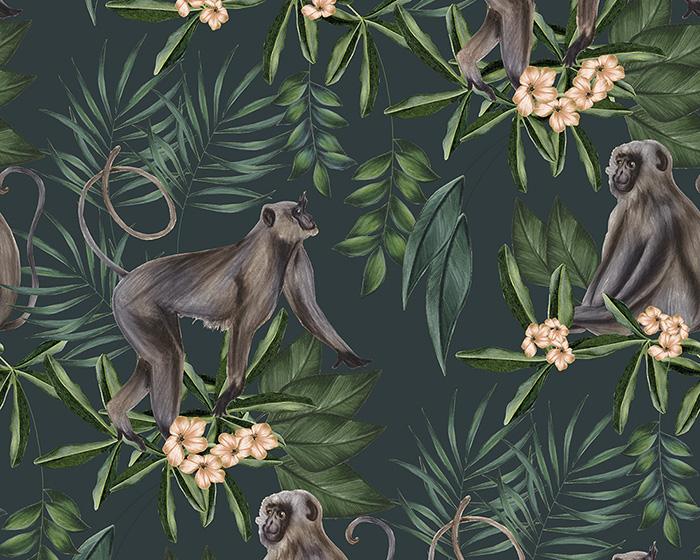 OHPOPSI Morris Dark Sable Wallpaper WLD53109W