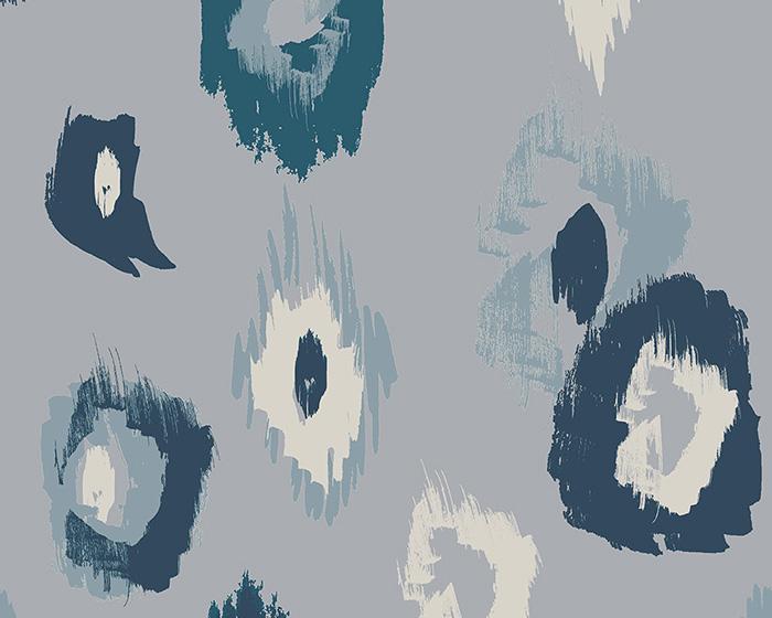 OHPOPSI Animal Ikat Serpentine/Ink Wallpaper WLD53120W