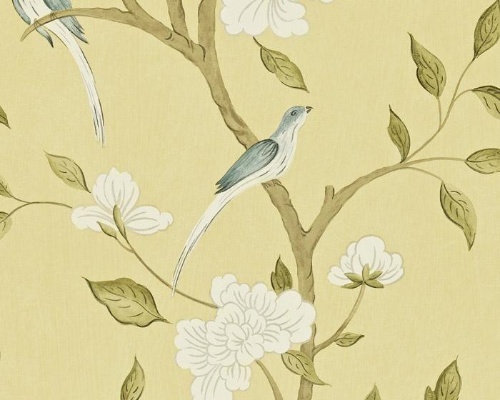 Zoffany Eleonora Stone/Prussian ZGUV08004 Wallpaper
