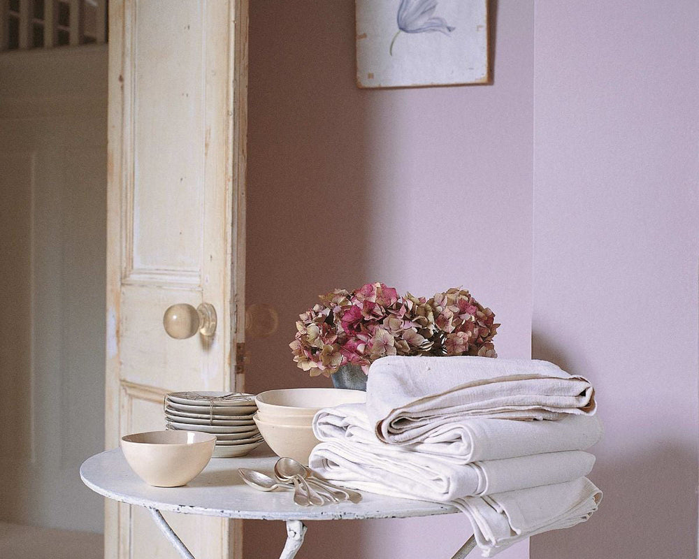 Fired Earth Chalk Violet Paint in Room