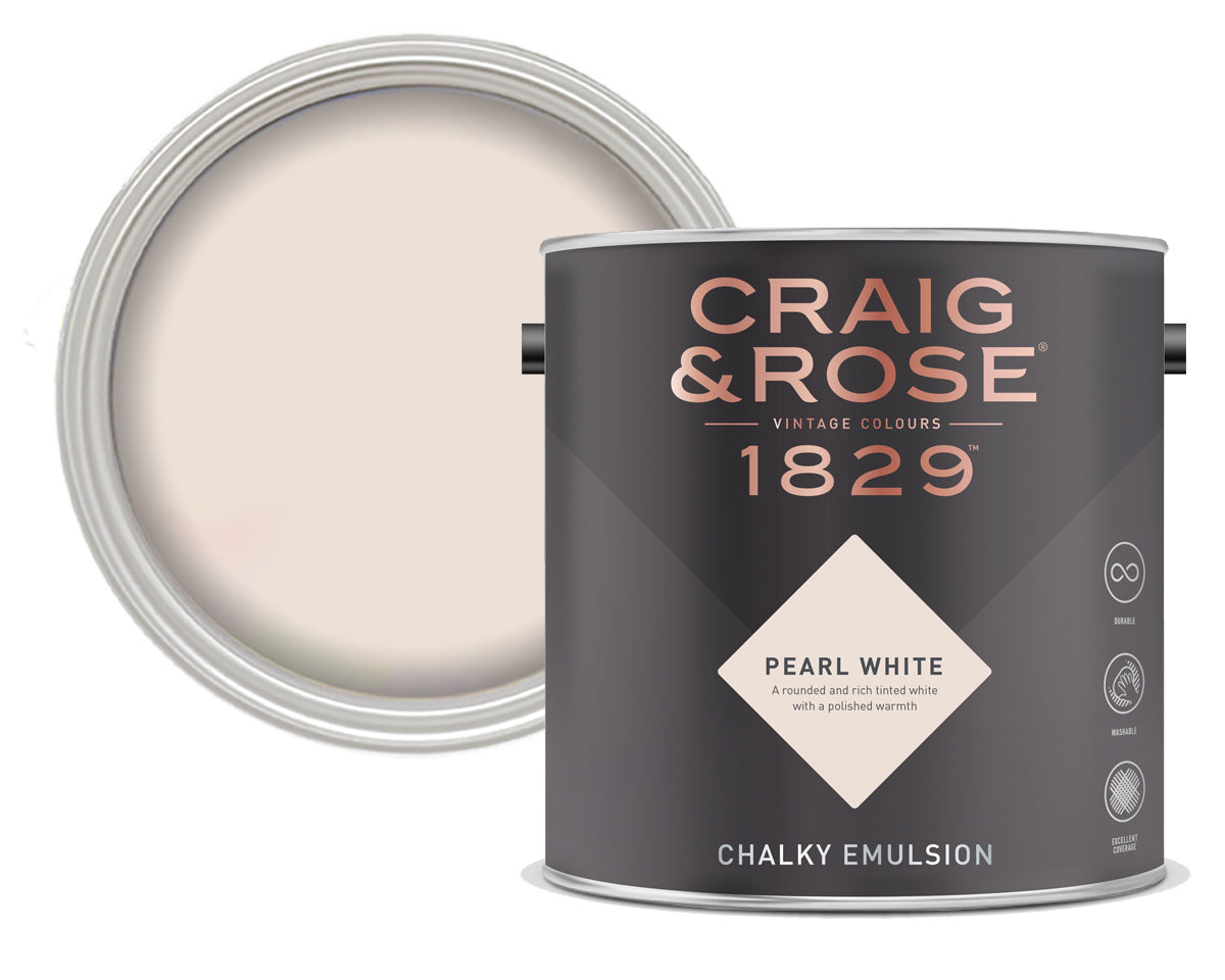 Pearl white paint deals wall